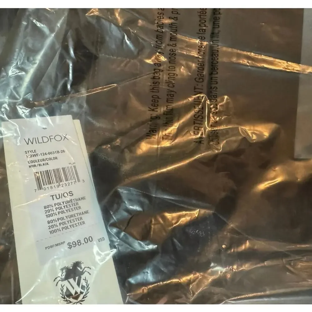 WILDFOX Black Tiger REBEL Large Zipper Tote Biker Travel New with Tag MSRP $98